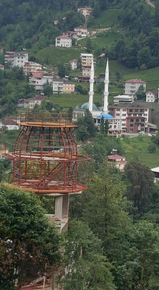 Rize Sütlüce Köyü Çelik Gözlem Kulesi